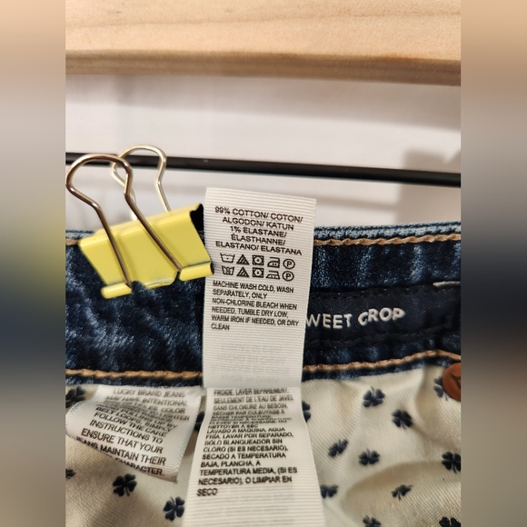 Lucky Brand Sweet Crop Jeans, size 8/29 - Picture 5 of 6
